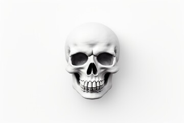 Skull and crossbones isolated on a clean white background for Halloween.