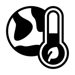 climate glyph icon