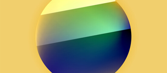 Glossy metal glowing circles geometric background. Minimal abstract composition. Vector illustration For Wallpaper, Banner, Background, Card, Book Illustration, landing page