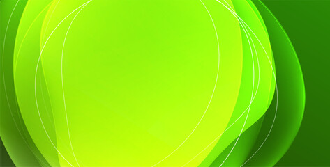 Colorful transparent flowing fluid shapes with glow effect geometric background. Wavy lines round forms. Vector illustration For Wallpaper, Banner, Background, Card, Book Illustration, landing page