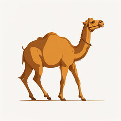 Camel vector for logo or icon. AI generative image.