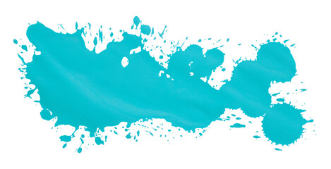 Light blue watercolor background. Artistic hand paint. Isolated on transparent background.