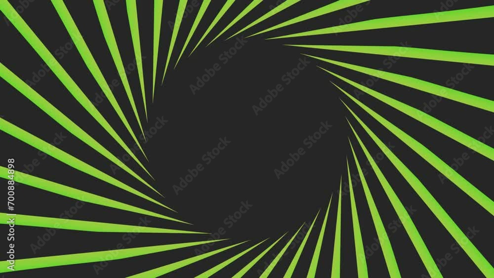 Poster a circular background or video screensaver made of dynamic lines or ribbons. rendering animation. fo