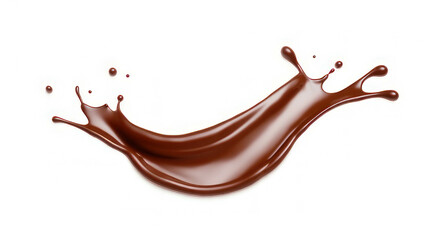 Chocolate splash , hot coffee splash or Cocoa, 3D Rendering, 3D illustration