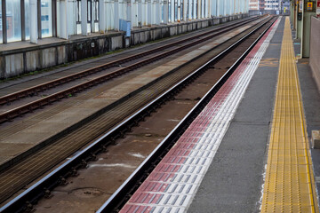 Fototapeta na wymiar 駅構内の設備の風景 鳥取県 鳥取駅