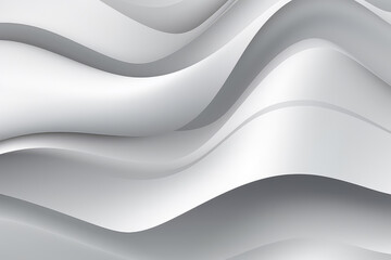 Wave Background. Abstract White Minimalistic Texture. Template 3d Illustration. silk cloth background.