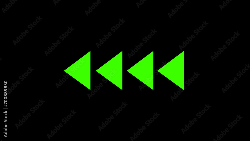 Poster abstract arrow points to the left. direction banner background. arrow pointer silhouette. abstract d