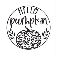 hello pumpkin logo inspirational positive quotes, motivational, typography, lettering design