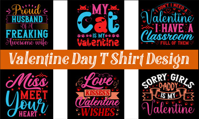 Valentine Day T Shirt Design Bundle  , Love  T Shirt Bundle 