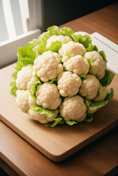 fresh cabbage broccoli as element vegetarian meal.Generative AI
