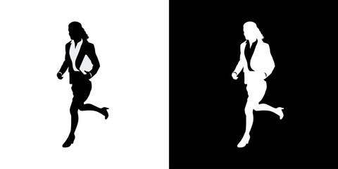 Black silhouettes of businessmen. Businessman icon. Silhouette. Black. Black Icon