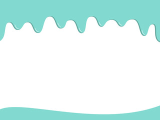 溶けたチョコが垂れたフレーム