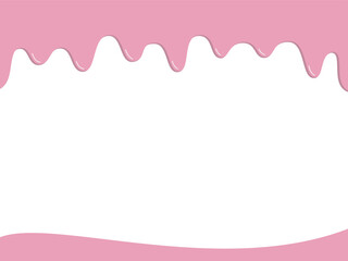 溶けたチョコが垂れたフレーム