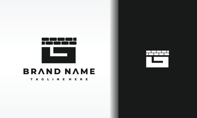 letter G bricks logo