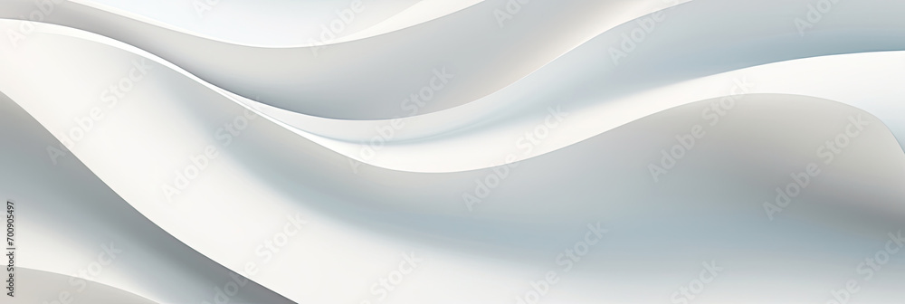 Poster abstract white wave background with smooth lines ,minimalist designs, modern presentations, sleek we