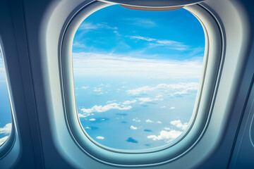 Fototapeta premium View From The Inside of an Airplane