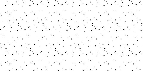 Abstract monochrome dotted texture. Polka dot pattern on white background