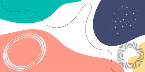 Abstract pop art background with wave pattern and twisting dot. Vector pattern. Color wave template and presentation design