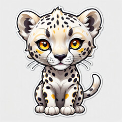 sticker animal (cheetah) #1