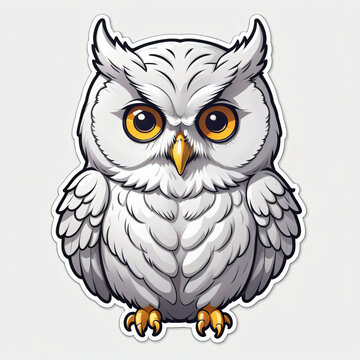 sticker animal (owl) #2