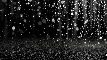 black background with falling glitter