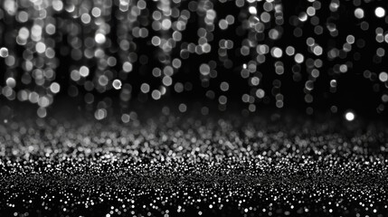black background with falling glitter