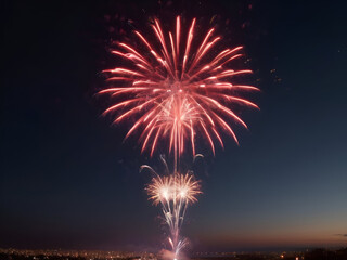 Red firework celebration background jpg