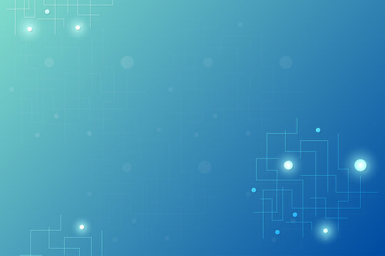 Blue Technology background with Network particles element. Future concept template with free space for edit and design. straight line and dot.