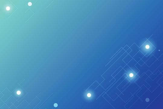 Blue Technology background with Network particles element. Future concept template with free space for edit and design.  Line and Dot connection.