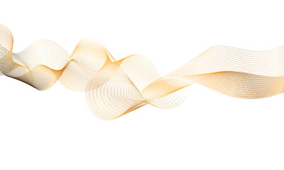 Abstract golden wave lines background. Modern gold flowing wave lines and glowing moving lines background. Design for frequency sound, technology, science, banner, business.	