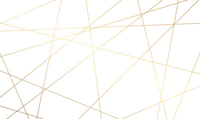 Obraz premium Luxury premium golden random chaotic lines abstract background. Vector, illustration. 