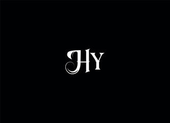 HY initial logo design and monogram logo