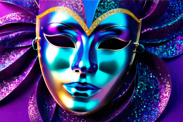 Masquerade magic concept: Venetian Mask Party.