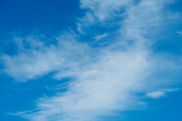 The cloudscape against the blue sky was a reminder of the vastness and beauty