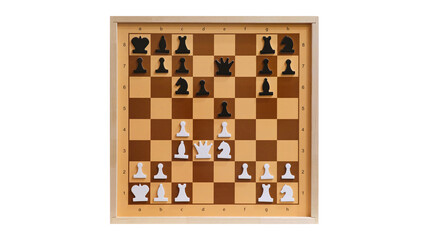 Fischer chess 960 with random placement of pieces on a chessboard, fischerandom
