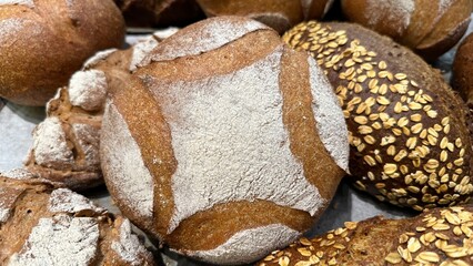 Fresh bread straight out of the oven.