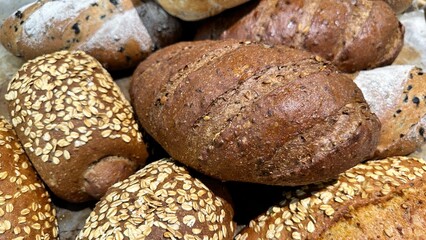 Fresh bread straight out of the oven.