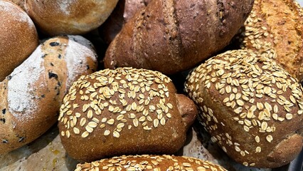 Fresh bread straight out of the oven.