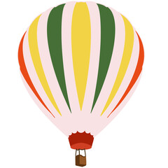 hot air balloon isolated