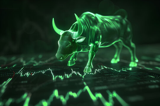 The concept of a bull market is a condition in which stock prices continually rise and there is a large trading volume.