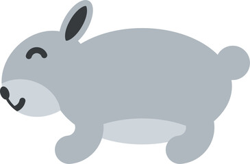 vector cartoon of a rabbit