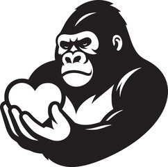 Gorilla with Heart