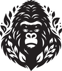 Gorilla Silhouette Art