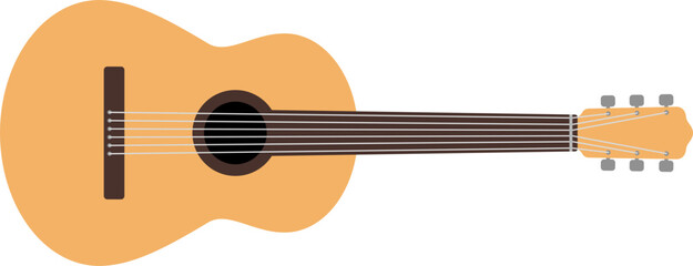 vector of an acoustic guitar musical instrument