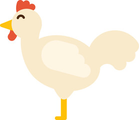 vector cartoon of a chicken