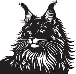 Majestic Feline Illustration