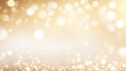 White and Gold Abstract bokeh background