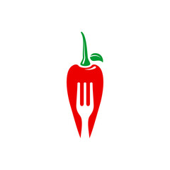 red chili logo and negative fork