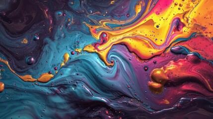 Liquid colorful abstract pattern.