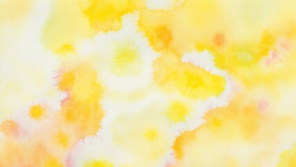 Obraz na płótnie Canvas Yellow Tie Dye Colorful Watercolor background